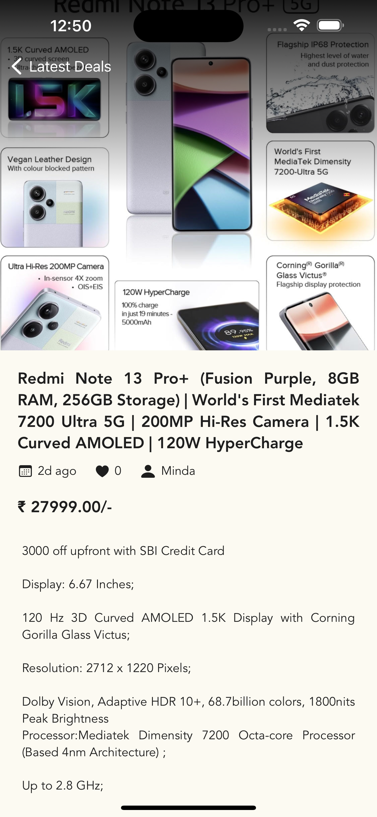 Deal Details Screenshot